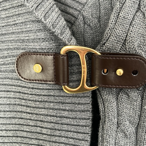 Ralph Lauren cable knit buckle sweater - Picture 4 of 5